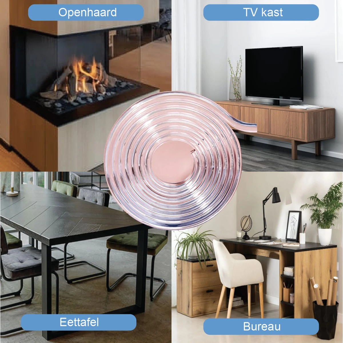 VoordeelShop Multifunctionele Hoekbeschermer Transparant - 6 Meter - Hoek/Rand Bescherming - Kinderbescherming - Kinder & Dieren Veiligheid 6 VoordeelShop Multifunctionele Hoekbeschermer Transparant - 6 Meter - Hoek/Rand Bescherming - Kinderbescherming - Kinder & Dieren Veiligheid - Afbeelding 6