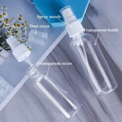 Merkloos 20 Stuks Spuitfles, Klein Navulbaar Draagbare Kunststof Verstuiver, Lege Plastic Parfumverstuiver, Fijne Nevel Doorzichtig Reisverstuiver, Flessen Voor Etherische Oliën, Parfum, Cosmetica (30ml) -Pasgeborenen En Jonge Kinderen 1200x1200 10