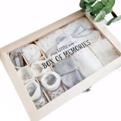 Gepersonaliseerd Kraamcadeau Unisex - Baby Geschenkset Neutraal - Herinneringsdoos Baby - Kraamcadeau - Baby Memorie Box - Babyshower Cadeau - Babycadeau - 10 In 1 Kado - Cadeau Met Naam -Pasgeborenen En Jonge Kinderen 1200x1200 1099