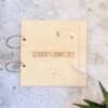 Houten Bewaarbundel Geboortekaarten | 20 X 20 Cm | Kaarten Bewaarbundel | Heelal