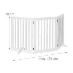 Relaxdays Kinderhekje Zonder Boren - Hondenhek Binnen - Haardhek - Wit - MDF - 70 Cm Hoog - 3 Panelen -Pasgeborenen En Jonge Kinderen 1200x1200 1133