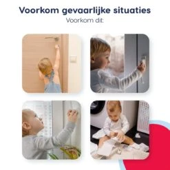 Deurklink Vergrendeling 4 Stuks Kinderslot Deur - 3M Deurklink Beveiliging Kinderen/huisdieren -Pasgeborenen En Jonge Kinderen 1200x1200 1200