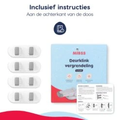 Deurklink Vergrendeling 4 Stuks Kinderslot Deur - 3M Deurklink Beveiliging Kinderen/huisdieren -Pasgeborenen En Jonge Kinderen 1200x1200 1204