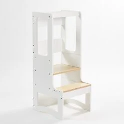 Leertoren / Keukenhulp / Opstapje Montessori - In Hoogte Verstelbaar - Wit/berk 16 Leertoren / Keukenhulp / Opstapje Montessori - In Hoogte Verstelbaar - Wit/berk -Pasgeborenen En Jonge Kinderen 1200x1200 1229