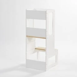 Leertoren / Keukenhulp / Opstapje Montessori - In Hoogte Verstelbaar - Wit/berk 18 Leertoren / Keukenhulp / Opstapje Montessori - In Hoogte Verstelbaar - Wit/berk -Pasgeborenen En Jonge Kinderen 1200x1200 1231