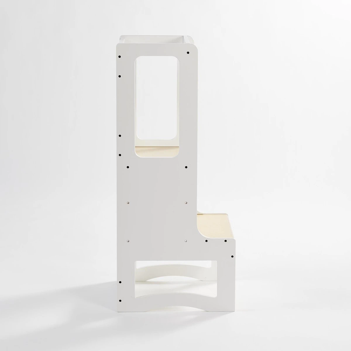 Leertoren / Keukenhulp / Opstapje Montessori - In Hoogte Verstelbaar - Wit/berk 10 Leertoren / Keukenhulp / Opstapje Montessori - In Hoogte Verstelbaar - Wit/berk - Afbeelding 10