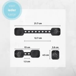 Kinderslot Kastjes - Zelfklevend Kinderslot - Dubbel Op Slot - Kinderslot Op Maat - Baby Veiligheid - 6 Stuks - Zwart -Pasgeborenen En Jonge Kinderen 1200x1200 1259
