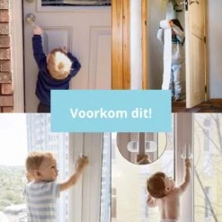 Deurklink Vergrendeling - Kinderslot Deur - Deurbeveiliging Kinderen En Dieren - 2 Stuks -Pasgeborenen En Jonge Kinderen 1200x1200 1269