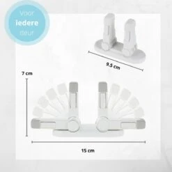 Deurklink Vergrendeling - Kinderslot Deur - Deurbeveiliging Kinderen En Dieren - 2 Stuks -Pasgeborenen En Jonge Kinderen 1200x1200 1270