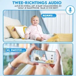 Looki Slimme Babyfoon FHD - WiFi & App - Temperatuur Sensor & Slaapliedjes - Met Camera Beveiliging - Beveiligingscamera Binnen - Draadloos -Pasgeborenen En Jonge Kinderen 1200x1200 1282