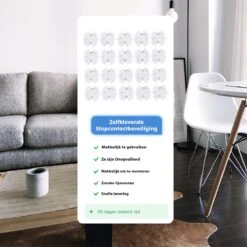 Kid Proof® Stopcontact Beveiliging 20 Stuks - Zelfklevend - Baby Proof - Veiligheid -Pasgeborenen En Jonge Kinderen 1200x1200 1291