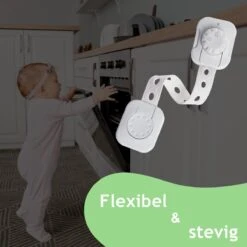 Dutchable Kinderslot Kastjes - Beveiliging Voor Kind - Kinderslot Op Maat - Kinderslot Deur - Kinderslot Lade - Kinderslot Koelkast - Kinderslot Raam - Zelfklevend Kinderslot - Kastslot - Child Lock - 6 Stuks - Wit -Pasgeborenen En Jonge Kinderen 1200x1200 1304