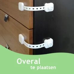 Dutchable Kinderslot Kastjes - Beveiliging Voor Kind - Kinderslot Op Maat - Kinderslot Deur - Kinderslot Lade - Kinderslot Koelkast - Kinderslot Raam - Zelfklevend Kinderslot - Kastslot - Child Lock - 6 Stuks - Wit -Pasgeborenen En Jonge Kinderen 1200x1200 1305