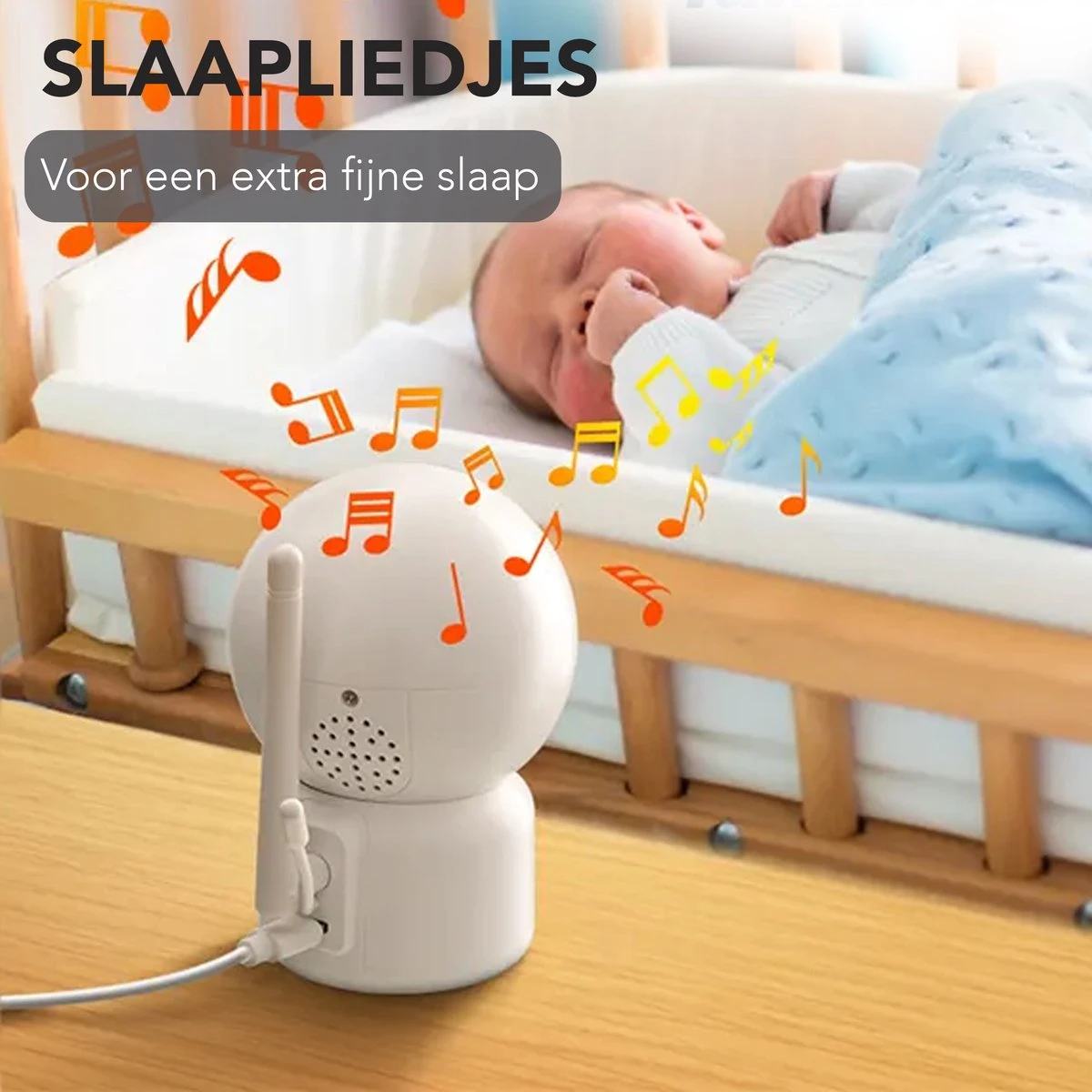 Achaté Babyfoon Met Camera - Baby Monitor Met 5 Inch Monitor - Video & Audio - Infrarood Nachtvisie - Terugspreekfunctie - Wit 10 Achaté Babyfoon Met Camera - Baby Monitor Met 5 Inch Monitor - Video & Audio - Infrarood Nachtvisie - Terugspreekfunctie - Wit - Afbeelding 10