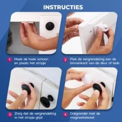 Kinderslot Kastjes | Sterke Magneet | Veiligheid Kinderen | 4 Stuks |Inclusief Bevestigingsmateriaal -Pasgeborenen En Jonge Kinderen 1200x1200 1342