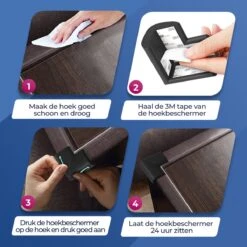 Roegaarden Hoekbeschermers Baby - Hoekbeschermers Tafel - Foam - 12 Stuks - Zwart -Pasgeborenen En Jonge Kinderen 1200x1200 1375