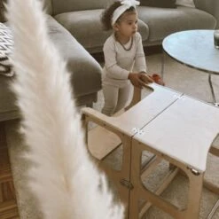 Ette Tete Leertoren Step'n Sit - Inklapbaar Tot Tafel En Stoel - Naturel -Pasgeborenen En Jonge Kinderen 1200x1200 1380