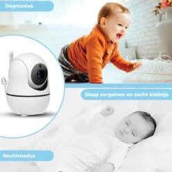 B-care Babyfoon Met 2 Camera's - 5.0 Inch Scherm - Nederlands Display - Zonder Wifi En App - Temperatuursensor - Nachtzicht - Terugspreekfunctie - 8 Slaapliedjes - Voor 2 Kinderen -Pasgeborenen En Jonge Kinderen 1200x1200 1427