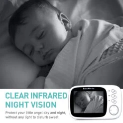 K IKIDO Babyfoon Met Camera - 3.2 Inch Groot LCD Scherm - Video Babyphone Met Kleurenmonitor- Premium Baby Monitor - Sterk Zendbereik - Temperatuurweergave - Wit -Pasgeborenen En Jonge Kinderen 1200x1200 1445