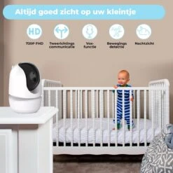 B-care Babyfoon Met Camera - 3.5 Inch Scherm - Zonder Wifi En App - Temperatuursensor - Nachtzicht - Terugspreekfunctie - 4 Slaapliedjes - Alarm -Pasgeborenen En Jonge Kinderen 1200x1200 1457