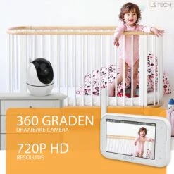 LS Tech LS200 - Babyfoon Met Camera - Baby Camera 7 Functies - HD Babyphone Wit -Pasgeborenen En Jonge Kinderen 1200x1200 1489