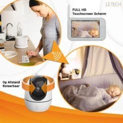 LS Tech LS200 - Babyfoon Met Camera - Baby Camera 7 Functies - HD Babyphone Wit -Pasgeborenen En Jonge Kinderen 1200x1200 1494