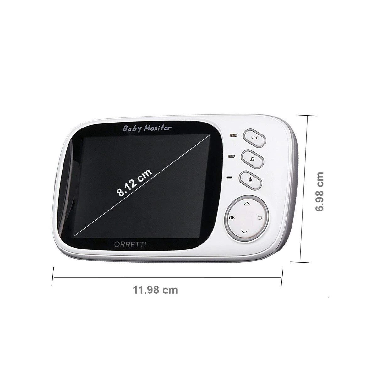 Orretti® V8 Babyfoon Met Camera - EXTRA Batterij Inbegrepen - Nederlandse Handleiding - Groot LCD Scherm - Sterk Zendbereik - Upgrade Versie 11 Orretti® V8 Babyfoon Met Camera - EXTRA Batterij Inbegrepen - Nederlandse Handleiding - Groot LCD Scherm - Sterk Zendbereik - Upgrade Versie - Afbeelding 11