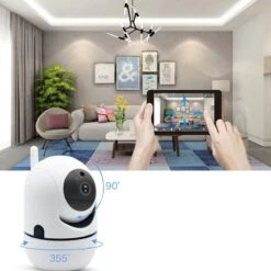 Merkloos Babyfoon Met Camera Wit - Wifi Beveilingscamera Wit - Babyfoon Met Wifi -Camerabewaking - Onbeperkt Bereik -HD Quality 1080P - Nederlandse Handleiding -Opslag In Cloud Of SP -Pasgeborenen En Jonge Kinderen 1200x1200 1534