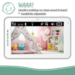 ELRO BC3000 Babyfoon Royale - Met 12,7 Cm Touchscreen Monitor HD- & App -Pasgeborenen En Jonge Kinderen 1200x1200 1543