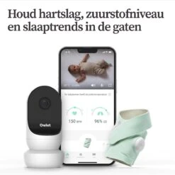 Owlet Monitor Duo 2 - NIEUW - Smart Sock En Cam 2 - Meest Complete Babymonitor Met Zuurstof- & Hartslagmeter - Mint -Pasgeborenen En Jonge Kinderen 1200x1200 1569