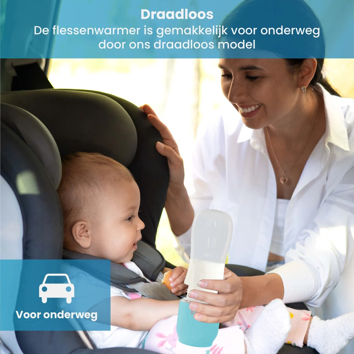 Baboe Draagbare Baby Flessenwarmer Voor Onderweg – Blauw – Incl. 4 Adapters - Geschikt Voor Alle Babyflessen 5 Baboe Draagbare Baby Flessenwarmer Voor Onderweg – Blauw – Incl. 4 Adapters - Geschikt Voor Alle Babyflessen - Afbeelding 5