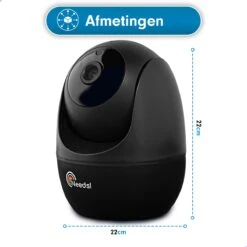 Needs!® Full HD Wifi Babyfoon Met Camera WS-Q100BL PRO - En App - Camera Beveiliging – Wifi Camera – Geluid En Bewegingsdetectie - Automatisch Volgen - 1080p – Babyfoon – 4g/5g – Zwart -Pasgeborenen En Jonge Kinderen 1200x1200 1626