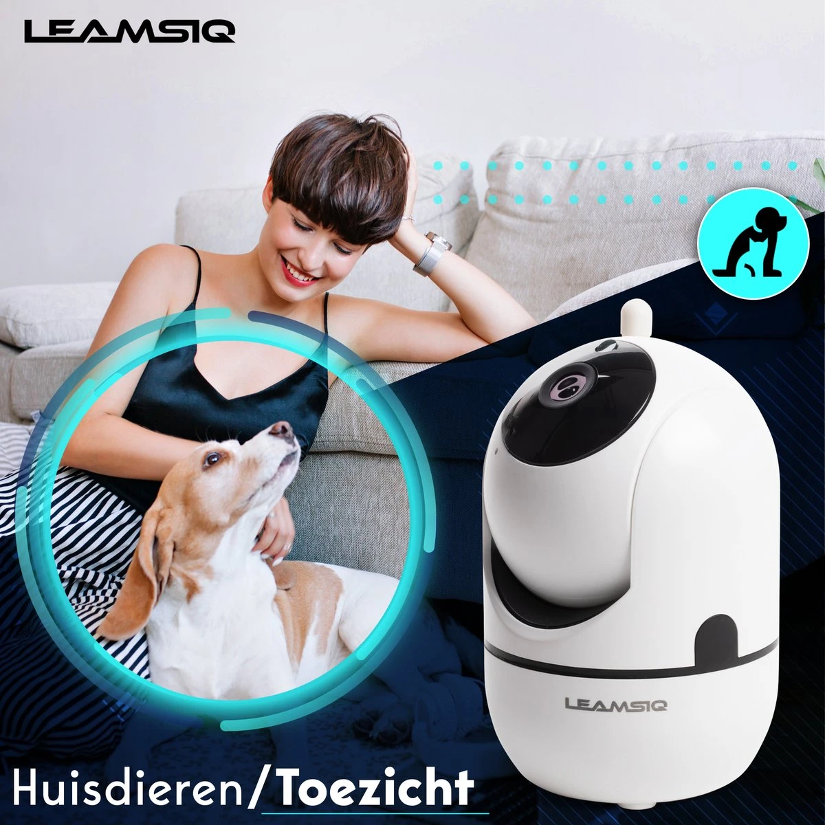 Full HD Wifi Babyfoon Met Camera - Met App - Camera Beveiliging - 1290P - Automatisch Volgen - Geluid En Bewegingsdetectie - 4G/5G - Spraakfunctie - Nachtvisie - Wit 5 Full HD Wifi Babyfoon Met Camera - Met App - Camera Beveiliging - 1290P - Automatisch Volgen - Geluid En Bewegingsdetectie - 4G/5G - Spraakfunctie - Nachtvisie - Wit - Afbeelding 5