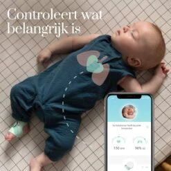 Owlet Smart Sock 3 - Babymonitor / Babyfoon Met Zuurstof- & Hartslagmeter (0-18 Maanden) - Muntgroen -Pasgeborenen En Jonge Kinderen 1200x1200 1653