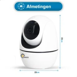 Needs!® Full HD Wifi Babyfoon Met Camera WS-Q100 PRO - En App - Camera Beveiliging – Wifi Camera – Geluid En Bewegingsdetectie - Automatisch Volgen - 1080p – Babyfoon – 4g/5g – Wit -Pasgeborenen En Jonge Kinderen 1200x1200 1668