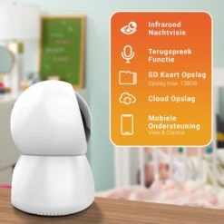 Full HD Babyfoon Met Camera En App – Camera Beveiliging – Wifi Babyfoon Met Nachtvisie – Geluid En Bewegingsdetectie – Spraakfunctie – 4G/5G – Opslag In Cloud Of App -Pasgeborenen En Jonge Kinderen 1200x1200 1678