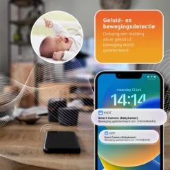 Full HD Babyfoon Met Camera En App – Camera Beveiliging – Wifi Babyfoon Met Nachtvisie – Geluid En Bewegingsdetectie – Spraakfunctie – 4G/5G – Opslag In Cloud Of App -Pasgeborenen En Jonge Kinderen 1200x1200 1679