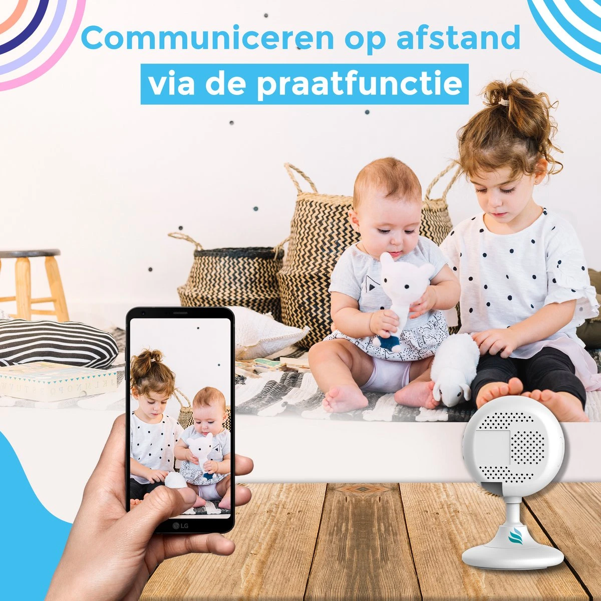 TibaGoods Wifi Babyfoon Met Camera - 1080P Smart Camera - HD Night Vision - Bewegingsdetectie – Spraakfunctie – Met GRATIS App - Camera Beveiliging - Huisdiercamera 6 TibaGoods Wifi Babyfoon Met Camera - 1080P Smart Camera - HD Night Vision - Bewegingsdetectie – Spraakfunctie – Met GRATIS App - Camera Beveiliging - Huisdiercamera - Afbeelding 6