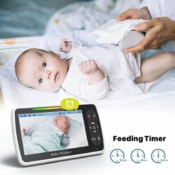 Babyfoon Met Camera - 5.0 Inch Scherm - Nederlands Display - Zonder Wifi En App - Temperatuursensor - Nachtzicht - Talk Back Functie - 8 Slaapliedjes - -Pasgeborenen En Jonge Kinderen 1200x1200 1686