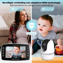 B-care Babyfoon Met 2 Camera's - 4.3 Inch Scherm - Zonder Wifi En App - Temperatuursensor - Infrarood Nachtzicht - Terugspreekfunctie - 4 Slaapliedjes- Zoomfunctie - Voor 2 Kinderen -Pasgeborenen En Jonge Kinderen 1200x1200 1692