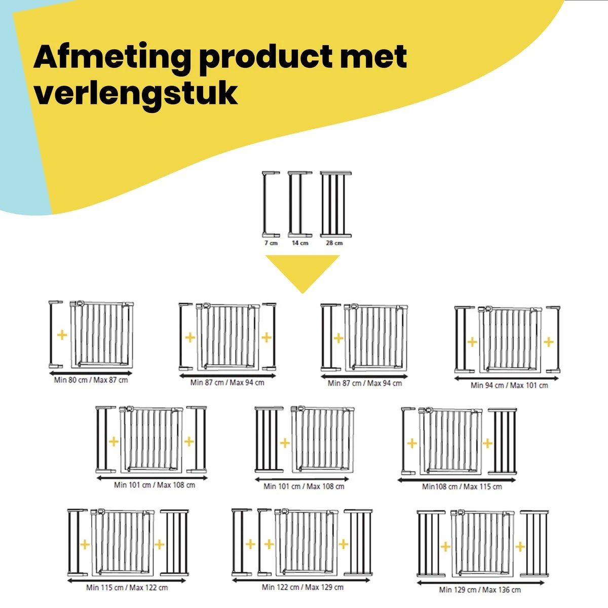 Safety 1st Easy Close Metal Traphekje - 73 T/m 80 Cm - Uitbreidbaar -Klembevestiging - Wit 5 Safety 1st Easy Close Metal Traphekje - 73 T/m 80 Cm - Uitbreidbaar -Klembevestiging - Wit - Afbeelding 5