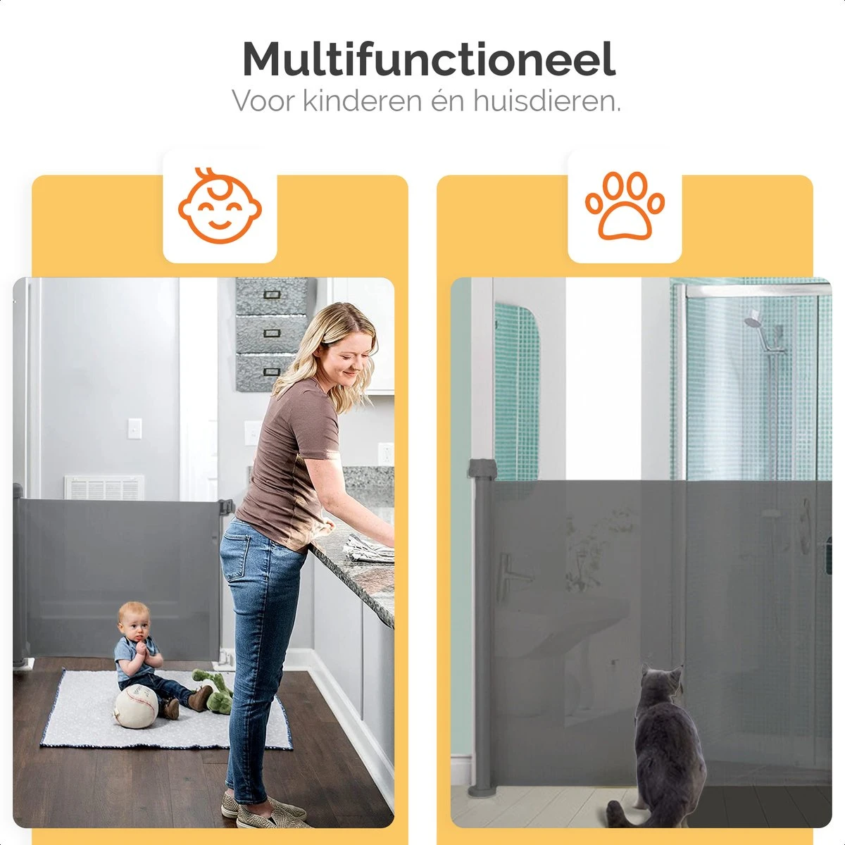 Goliving Oprolbaar Traphekje – Veiligheidshekje – Stevig Mesh – Voor Baby’s En Honden – Duurzaam Materiaal 5 Goliving Oprolbaar Traphekje – Veiligheidshekje – Stevig Mesh – Voor Baby’s En Honden – Duurzaam Materiaal - Afbeelding 5