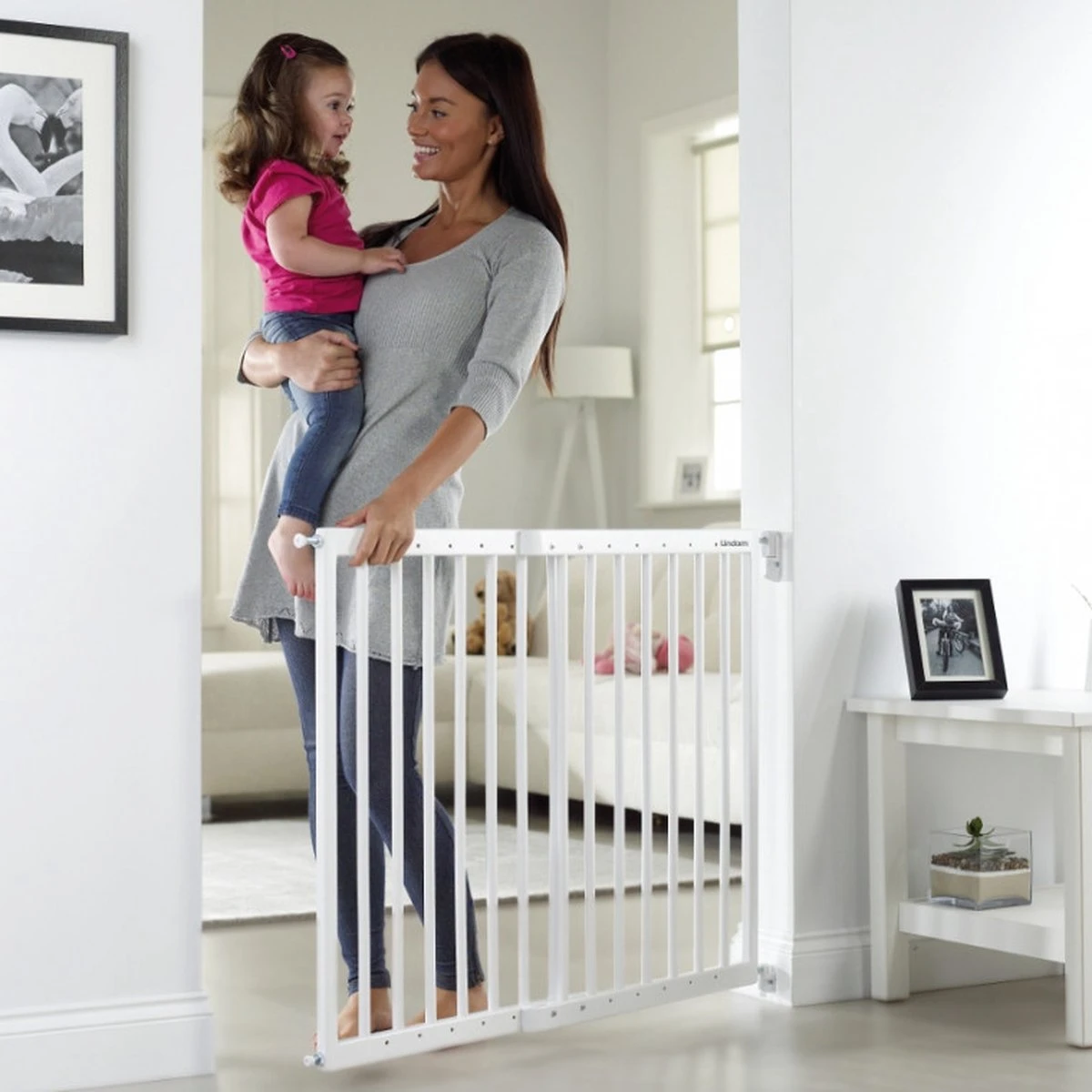 Noma Veiligheidshekje Verstelbaar 63.5-106 Cm Hout Wit 94153 4 Noma Veiligheidshekje Verstelbaar 63.5-106 Cm Hout Wit 94153 - Afbeelding 4