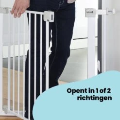 Safety 1st Auto Close Traphekje - 73 T/m 80 Cm - Uitbreidbaar - Klembevestiging - Metal White -Pasgeborenen En Jonge Kinderen 1200x1200 1791