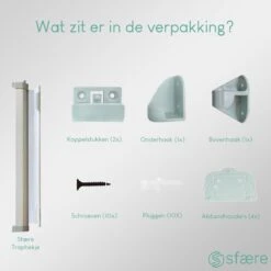Sfære Oprolbaar Traphekje - Aluminium – 84cm H – Tot 130cm B - Zwart -Pasgeborenen En Jonge Kinderen 1200x1200 1794