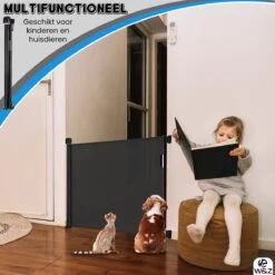 W&Z® Oprolbaar Traphekje - Veiligheid In Huis - Veiligheidshekje Voor Baby - Kinderhekje - Hondenhek - Zwart 14 W&Z® Oprolbaar Traphekje - Veiligheid In Huis - Veiligheidshekje Voor Baby - Kinderhekje - Hondenhek - Zwart -Pasgeborenen En Jonge Kinderen 1200x1200 1801