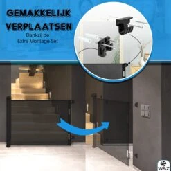 W&Z® Oprolbaar Traphekje - Veiligheid In Huis - Veiligheidshekje Voor Baby - Kinderhekje - Hondenhek - Zwart 17 W&Z® Oprolbaar Traphekje - Veiligheid In Huis - Veiligheidshekje Voor Baby - Kinderhekje - Hondenhek - Zwart -Pasgeborenen En Jonge Kinderen 1200x1200 1803