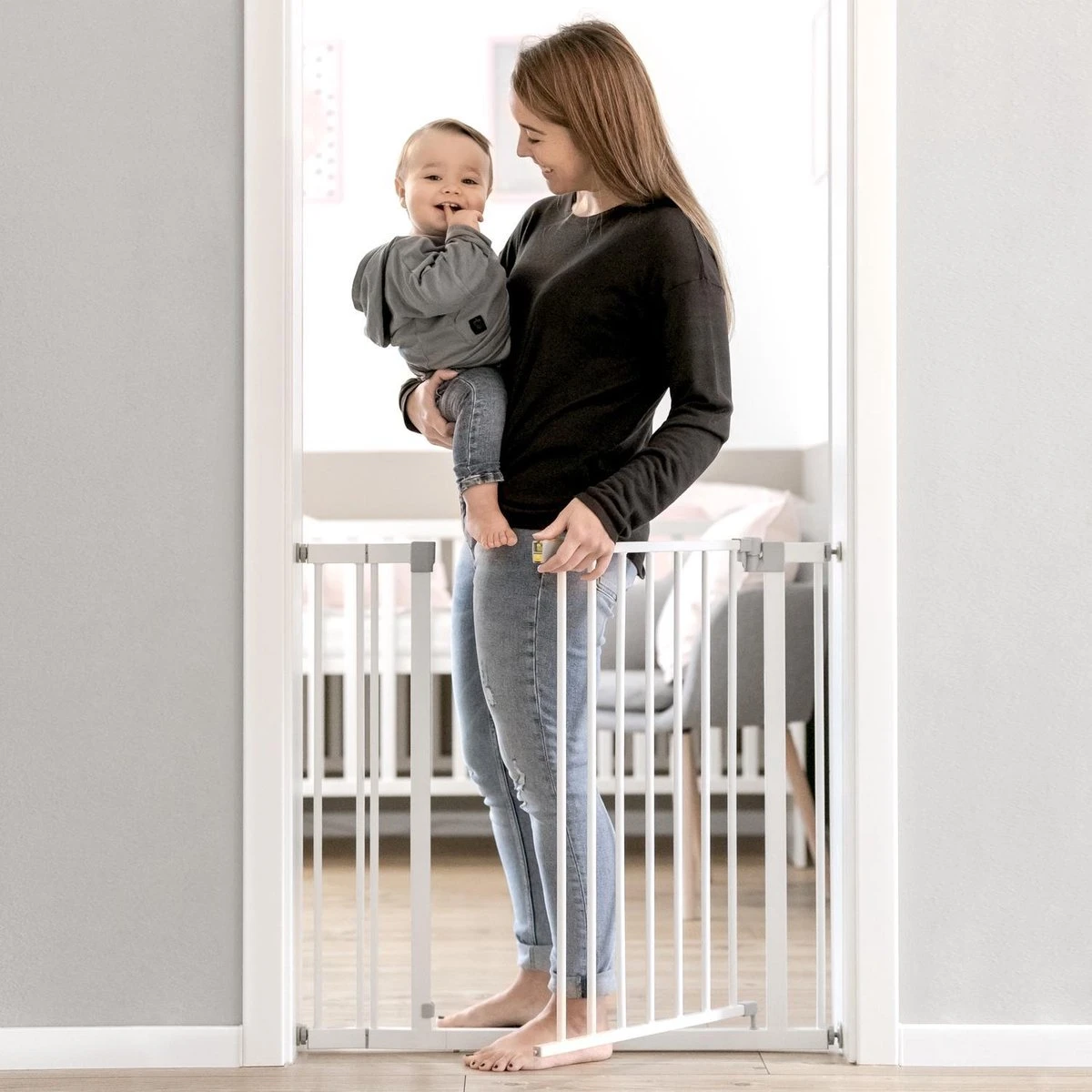 Hauck Open N Stop Veiligheidshekje - 96 T/m 101 Cm - Wit 7 Hauck Open N Stop Veiligheidshekje - 96 T/m 101 Cm - Wit - Afbeelding 7