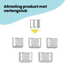 Safety 1st Easy Close Traphekje - 73 T/m 80 Cm - Uitbreidbaar - Klembevestiging - Metal Black -Pasgeborenen En Jonge Kinderen 1200x1200 1861