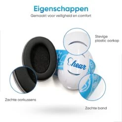 Gehoorbescherming Baby En Kinderen – Koptelefoon – SNR 25 DB – Oorbeschermers – Oorkappen – Oorbescherming – Geluidsbescherming – Blauwe & Roze Band -Pasgeborenen En Jonge Kinderen 1200x1200 1907